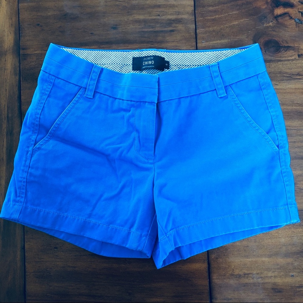 J Crew Chino Bright Royal Blue Shorts